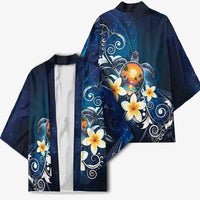 Hawaii Honu Kimono Polynesian Curves Plumeria - Polynesian Pride