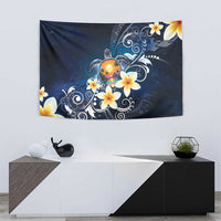 Hawaii Honu Tapestry Polynesian Curves Plumeria - Polynesian Pride