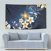 Hawaii Honu Tapestry Polynesian Curves Plumeria - Polynesian Pride
