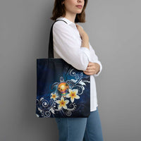 Hawaii Honu Tote Bag Polynesian Curves Plumeria - Polynesian Pride