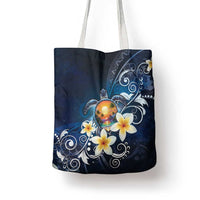 Hawaii Honu Tote Bag Polynesian Curves Plumeria - Polynesian Pride
