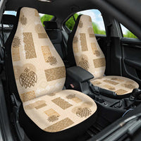 Vintage Lapita Car Seat Cover Iconic Double Face Pattern Beige