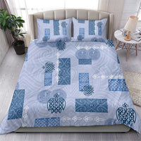 Vintage Lapita Bedding Set Iconic Double Face Pattern Blue