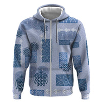 Vintage Lapita Hoodie Iconic Double Face Pattern Blue