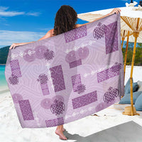 Vintage Lapita Sarong Iconic Double Face Pattern Violet