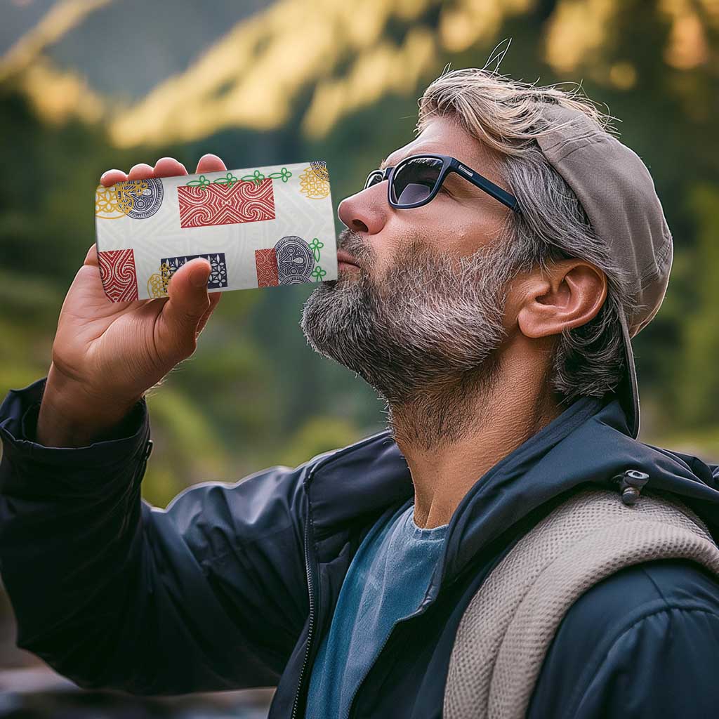 Vintage Lapita 4 in 1 Can Cooler Tumbler Iconic Double Face Pattern