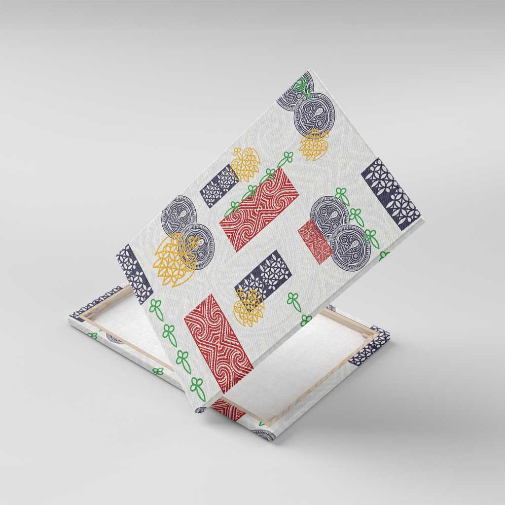 Vintage Lapita Canvas Wall Art Iconic Double Face Pattern