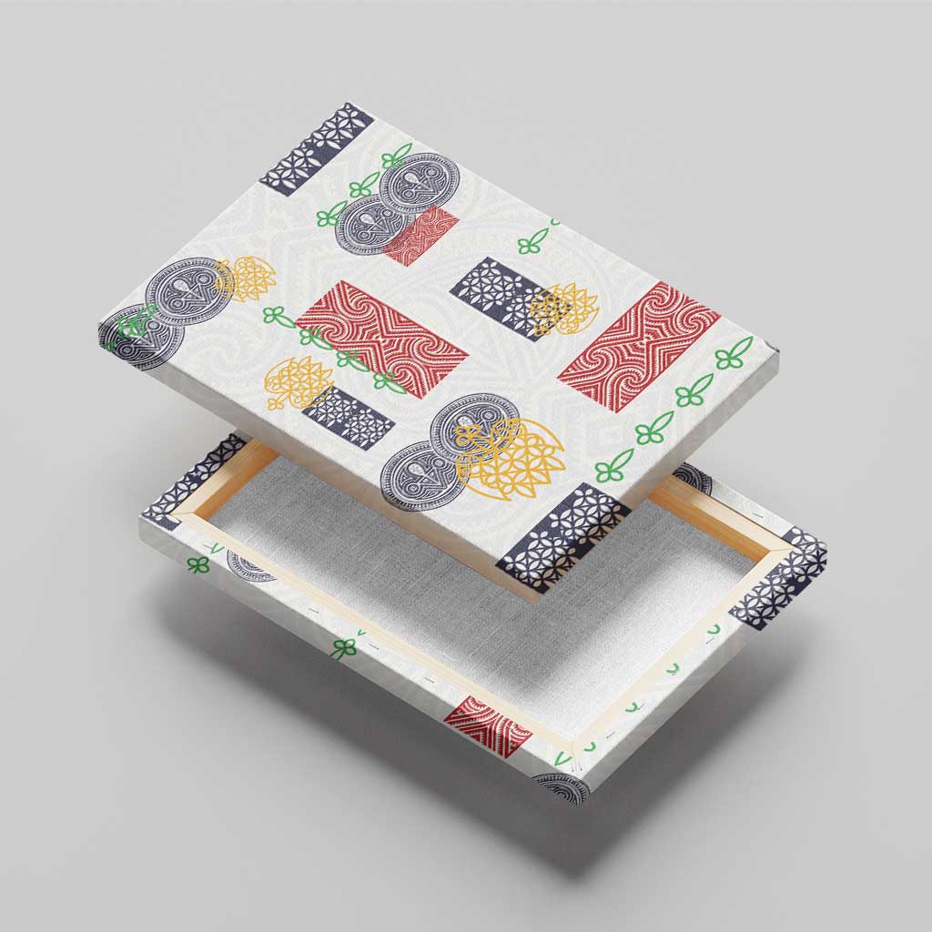 Vintage Lapita Canvas Wall Art Iconic Double Face Pattern