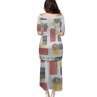 Vintage Lapita Family Matching Puletasi and Hawaiian Shirt Iconic Double Face Pattern