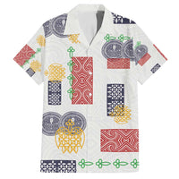 Vintage Lapita Family Matching Tank Maxi Dress and Hawaiian Shirt Iconic Double Face Pattern