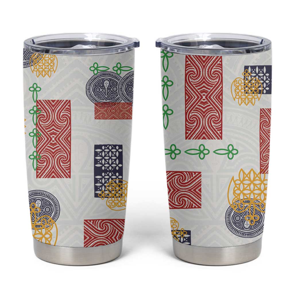 Vintage Lapita Tumbler Cup Iconic Double Face Pattern