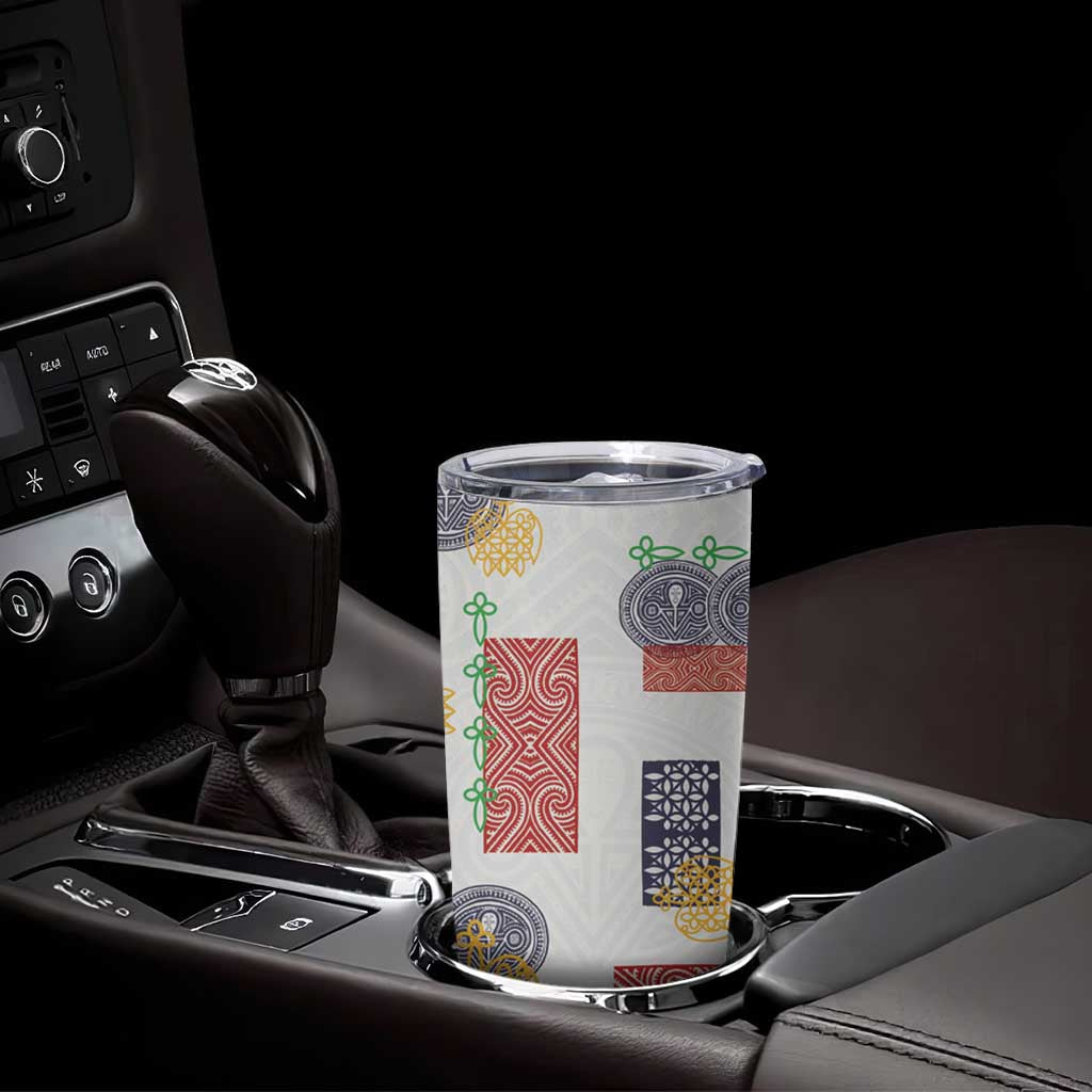 Vintage Lapita Tumbler Cup Iconic Double Face Pattern