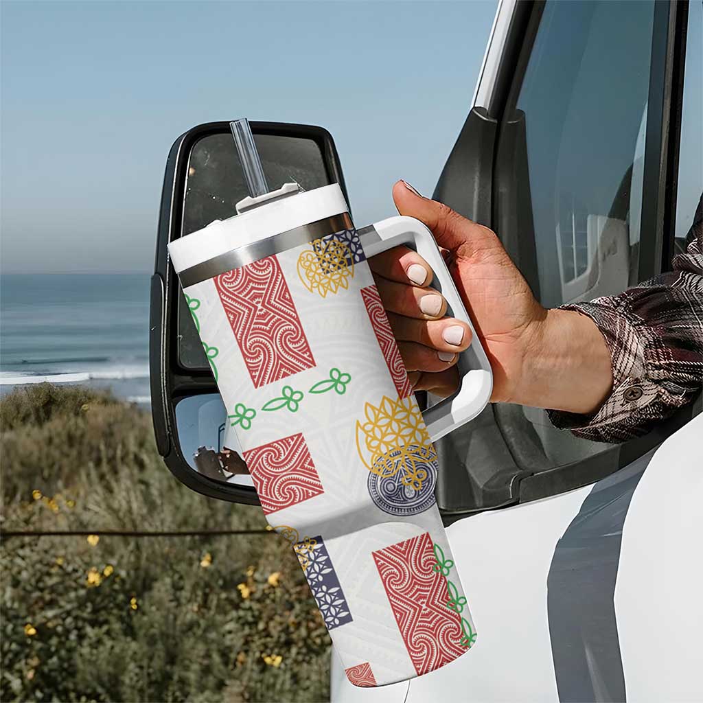 Vintage Lapita Tumbler With Handle Iconic Double Face Pattern