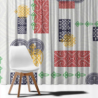 Vintage Lapita Window Curtain Iconic Double Face Pattern