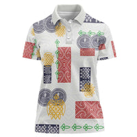 Vintage Lapita Women Polo Shirt Iconic Double Face Pattern