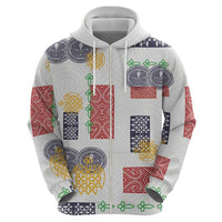 Vintage Lapita Zip Hoodie Iconic Double Face Pattern