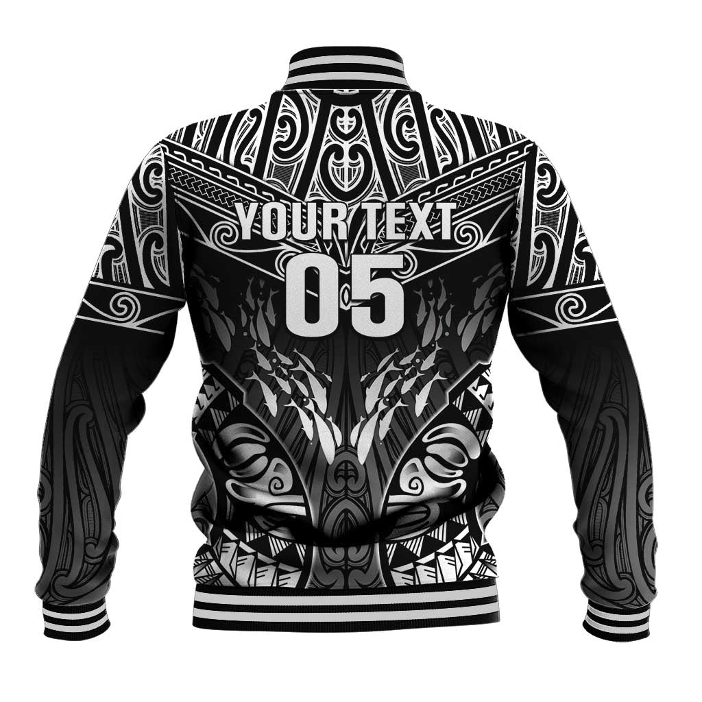 Custom New Zealand Fishing Baseball Jacket Aotearoa Maori Koru LT05 - Polynesian Pride