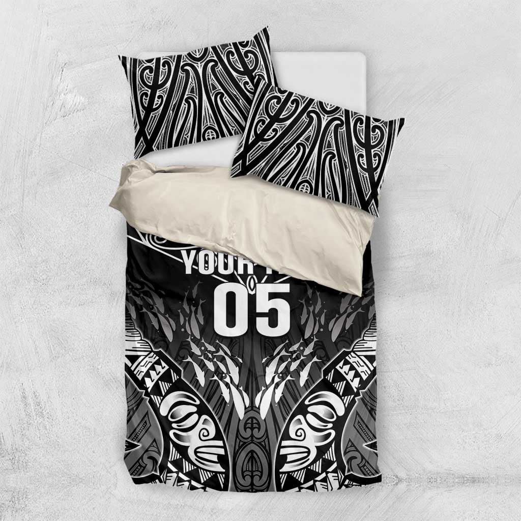 Custom New Zealand Fishing Bedding Set Aotearoa Maori Koru - Polynesian Pride