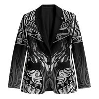 Custom New Zealand Fishing Blazer Aotearoa Maori Koru LT05 Unisex Black - Polynesian Pride