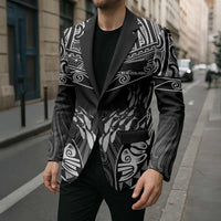 Custom New Zealand Fishing Blazer Aotearoa Maori Koru LT05 - Polynesian Pride
