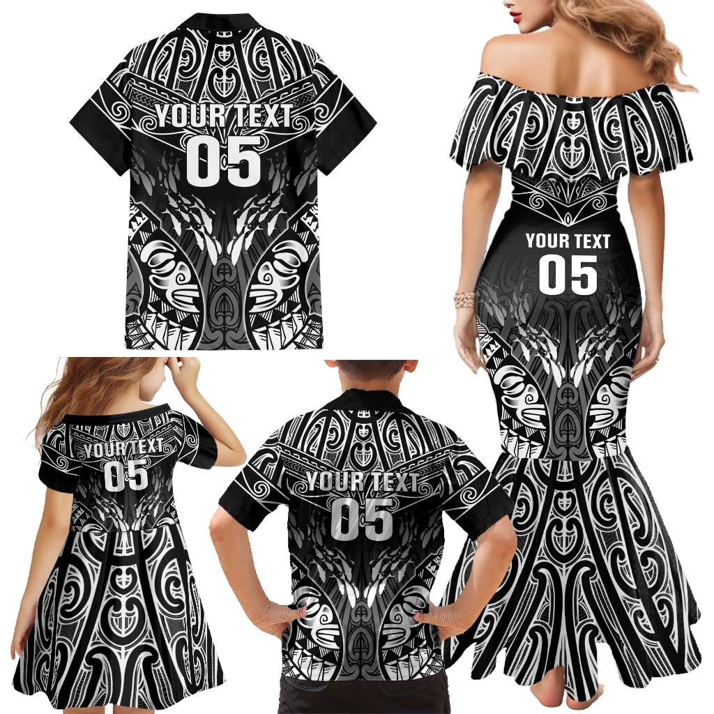 Custom New Zealand Fishing Family Matching Mermaid Dress and Hawaiian Shirt Aotearoa Maori Koru LT05 - Polynesian Pride