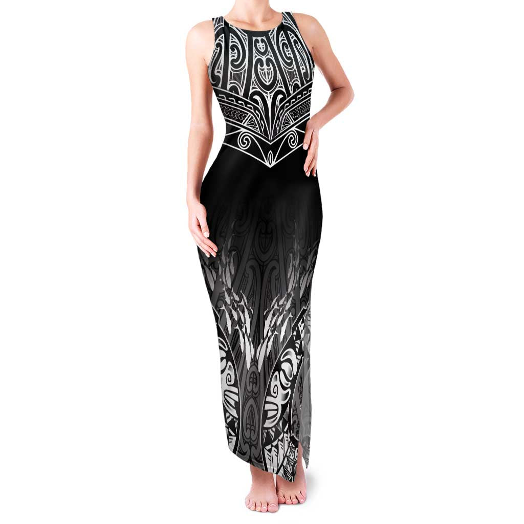 Custom New Zealand Fishing Family Matching Tank Maxi Dress and Hawaiian Shirt Aotearoa Maori Koru - Polynesian Pride