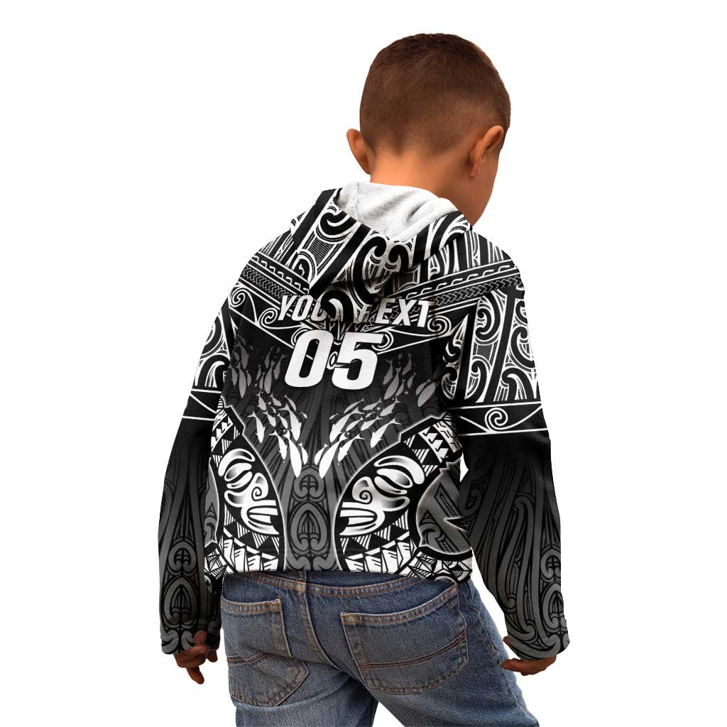 Custom New Zealand Fishing Kid Hoodie Aotearoa Maori Koru - Polynesian Pride