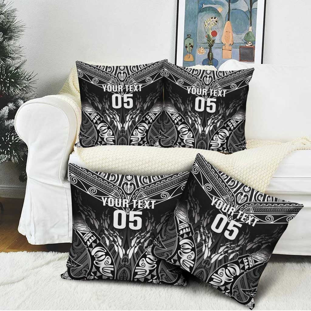 Custom New Zealand Fishing Pillow Cover Aotearoa Maori Koru - Polynesian Pride