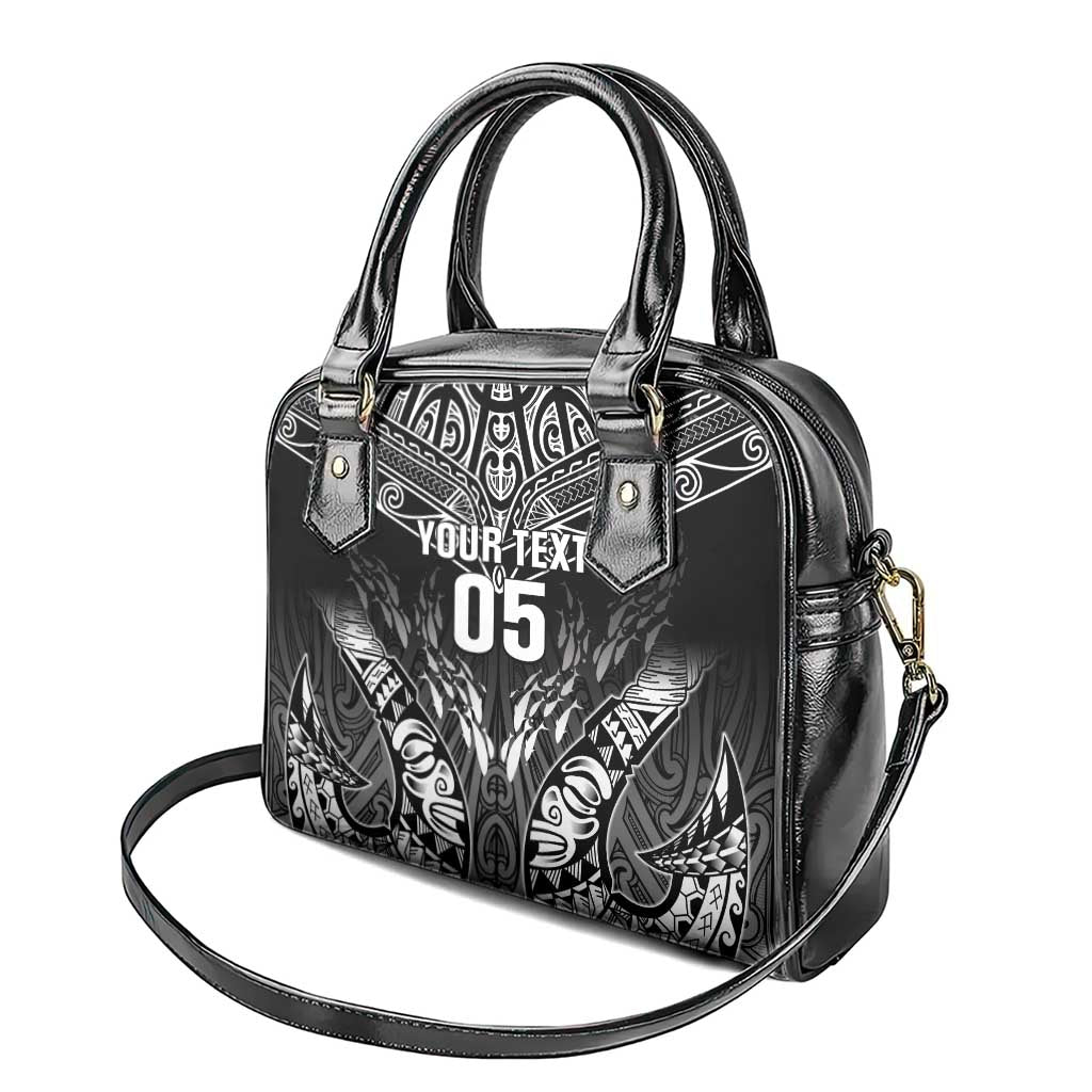Custom New Zealand Fishing Shoulder Handbag Aotearoa Maori Koru - Polynesian Pride