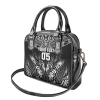 Custom New Zealand Fishing Shoulder Handbag Aotearoa Maori Koru - Polynesian Pride