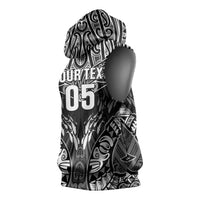 Custom New Zealand Fishing Sleeveless Hoodie Aotearoa Maori Koru LT05 - Polynesian Pride
