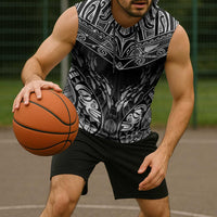 Custom New Zealand Fishing Sleeveless Hoodie Aotearoa Maori Koru LT05 - Polynesian Pride