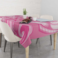 Memorial Pink Breast Cancer Awareness Tablecloth Plumeria Floral Tribal Pattern LT05 - Polynesian Pride