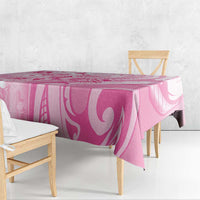 Memorial Pink Breast Cancer Awareness Tablecloth Plumeria Floral Tribal Pattern LT05 - Polynesian Pride