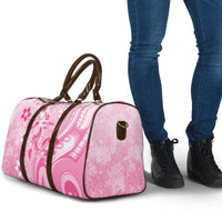Memorial Pink Breast Cancer Awareness Travel Bag Plumeria Floral Tribal Pattern LT05 - Polynesian Pride