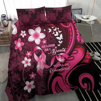 Memorial Breast Cancer Awareness Bedding Set Plumeria Floral Tribal Pattern LT05 - Polynesian Pride