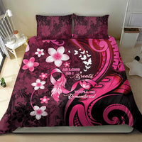Memorial Breast Cancer Awareness Bedding Set Plumeria Floral Tribal Pattern LT05 - Polynesian Pride