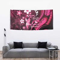 Memorial Breast Cancer Awareness Tapestry Plumeria Floral Tribal Pattern LT05 - Polynesian Pride