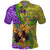 Personalised Hawaii Mardi Gras Polo Shirt Polynesian Pattern With Glitter Style LT05 Yellow - Polynesian Pride
