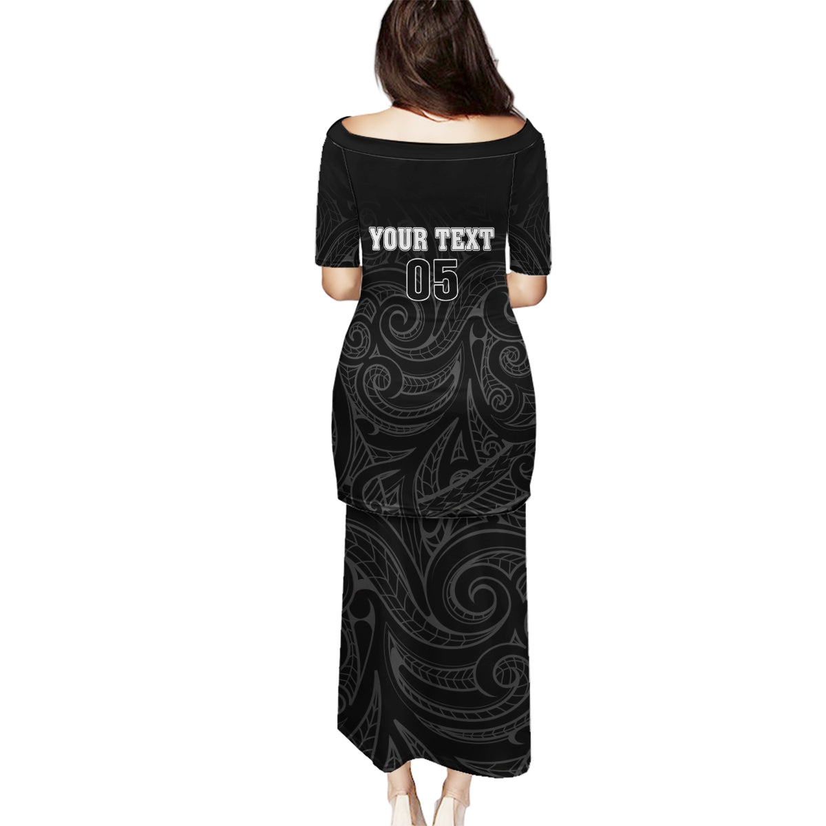 Custom New Zealand Marathon Family Matching Puletasi and Hawaiian Shirt Maori Style