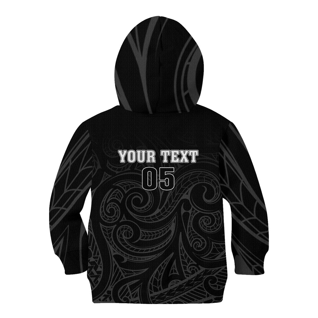 Custom New Zealand Marathon Kid Hoodie Maori Style