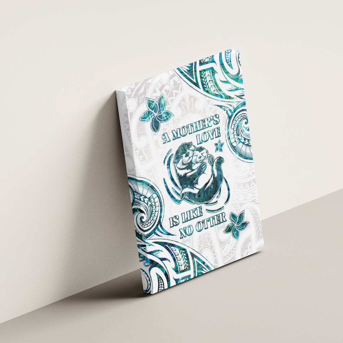 New Zealand Aotearoa Hari Ra Mama Canvas Wall Art A Mother's Love Is Like No Otter