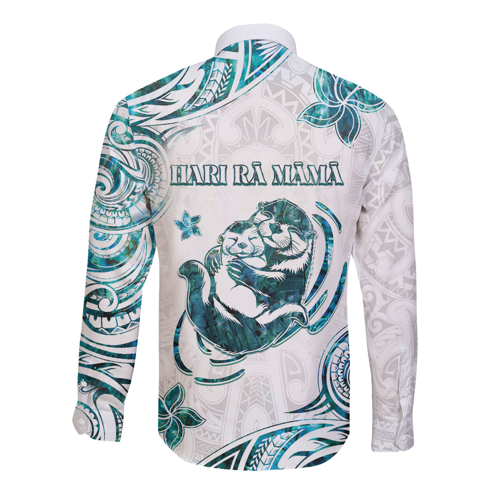 New Zealand Aotearoa Hari Ra Mama Long Sleeve Button Shirt A Mother's Love Is Like No Otter LT05 - Polynesian Pride