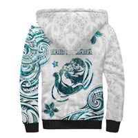 New Zealand Aotearoa Hari Ra Mama Sherpa Hoodie A Mother's Love Is Like No Otter