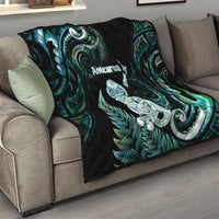 New Zealand Maori Taniwha Quilt Silver Fern Paua Shell Version LT05 - Polynesian Pride
