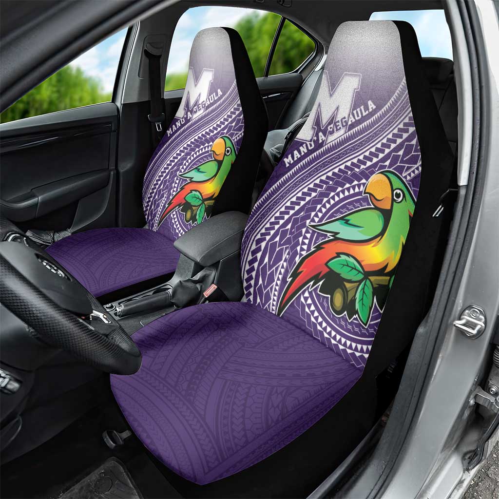 Manua High School Car Seat Cover Polynesian Tribal Pattern