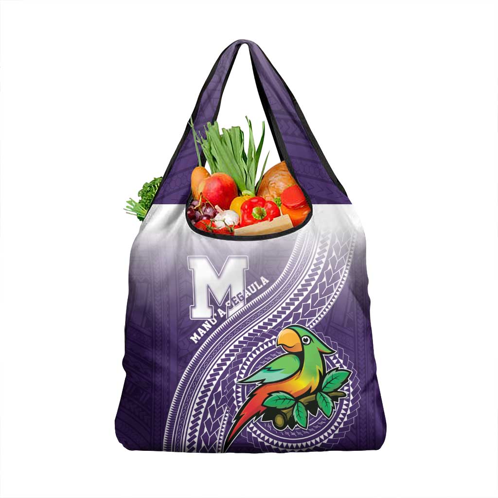 Manua High School Grocery Bag Polynesian Tribal Pattern