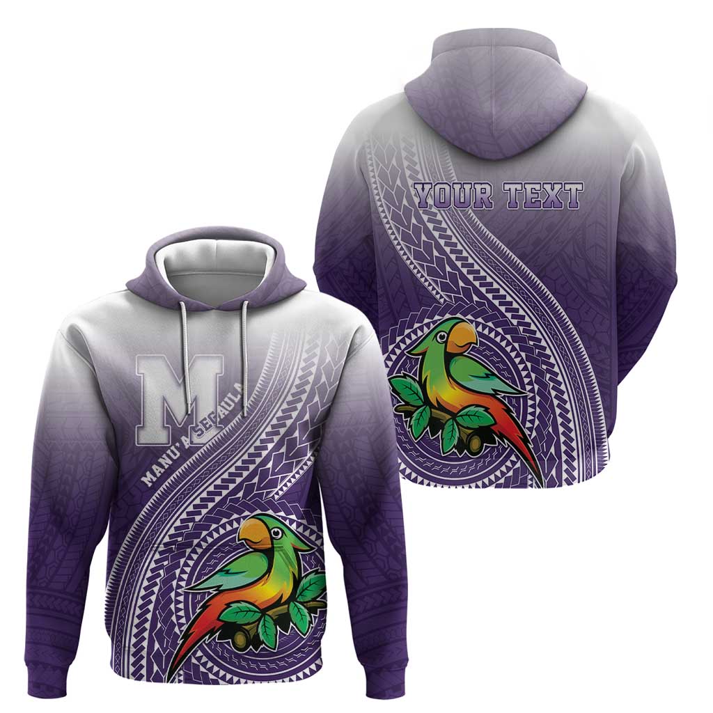 Personalized Manua High School Hoodie Polynesian Tribal Pattern