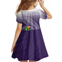 Personalized Manua High School Kid Short Sleeve Dress Polynesian Tribal Pattern LT05 - Polynesian Pride
