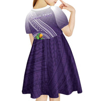 Personalized Manua High School Kid Short Sleeve Dress Polynesian Tribal Pattern LT05 - Polynesian Pride